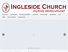 Tablet Screenshot of inglesidechurch.com